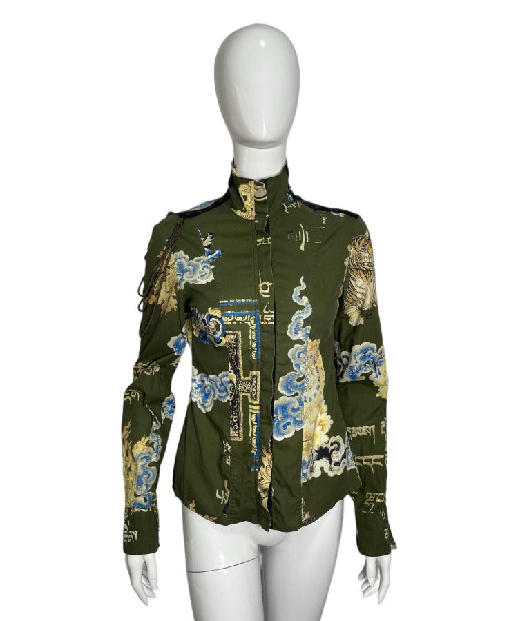 Just Cavalli Mandala print shirt